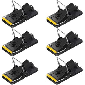 Heavy Duty Mouse Traps – Instant Kill, Reusable Snap Traps with Welded Kill Bar – Easy to Use Rodent Catcher for Indoors & Outdoors - Pack of 6